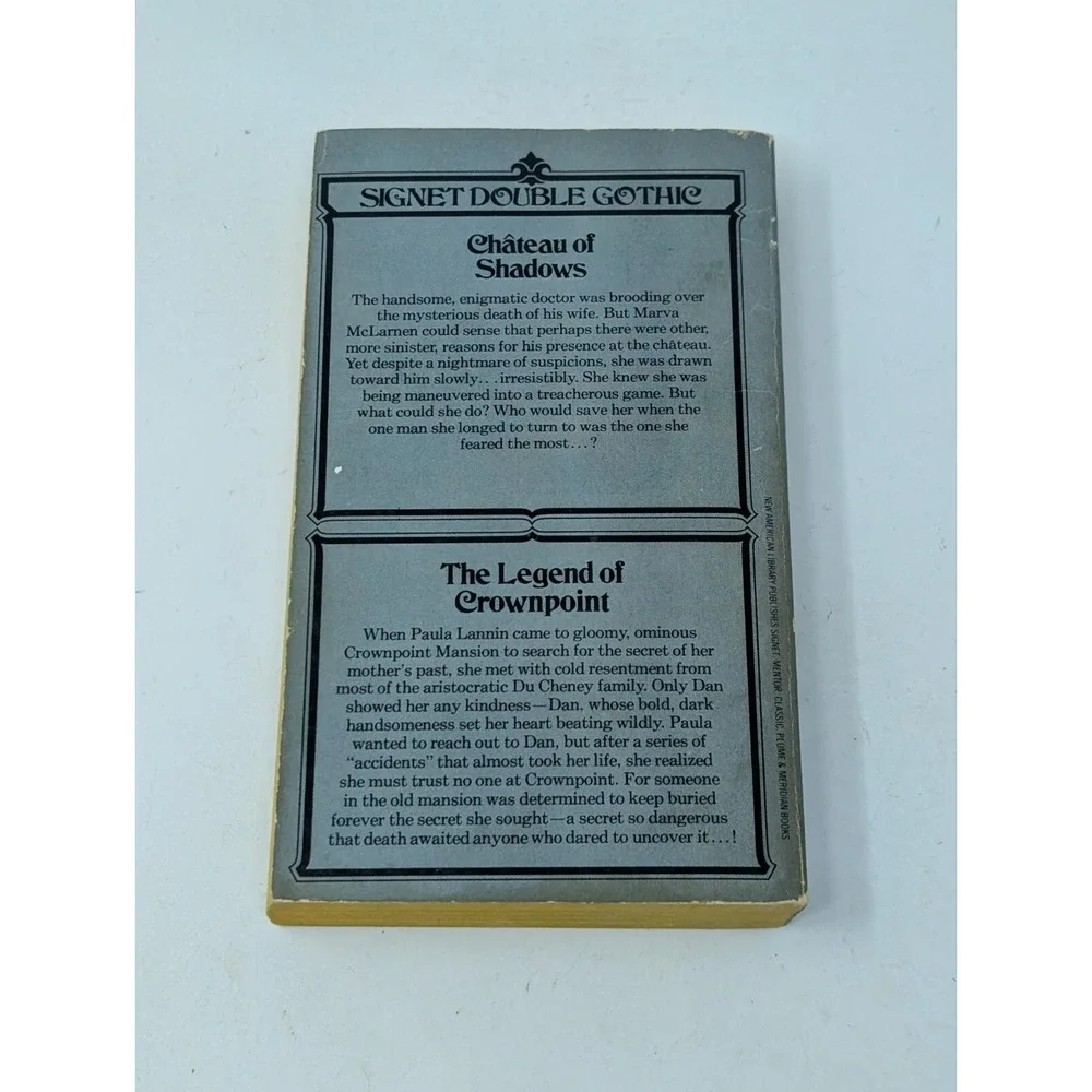 Chateau Of Shadows & Legend Of Crownpoint Heath Signet‎ Double Print Gothic Book